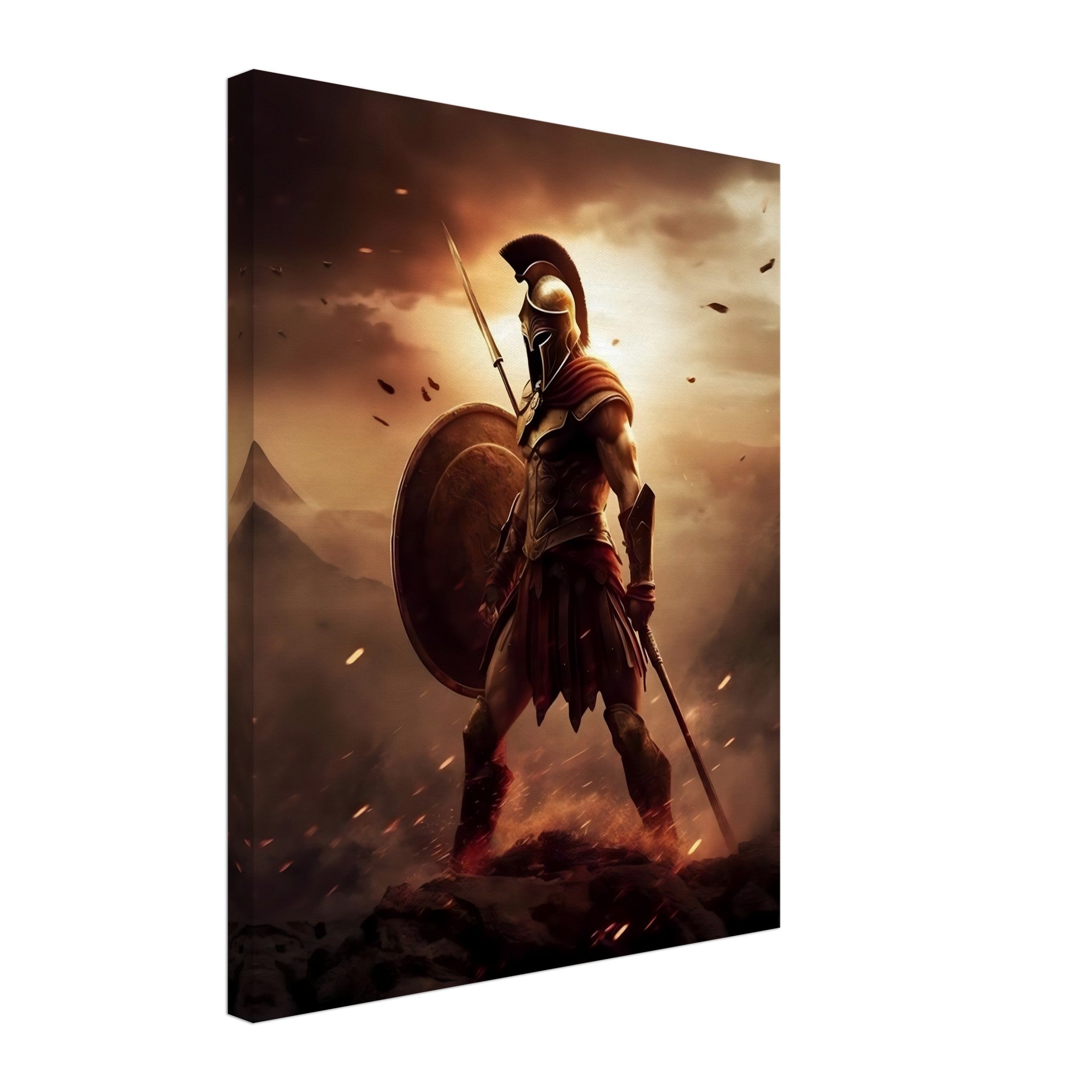 Battle Ready Spartan - Canvas